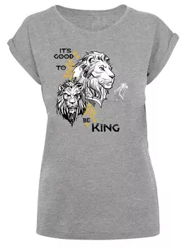 Рубашка F4NT4STIC Knig der Lwen, пятнистый серый