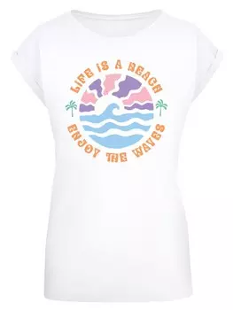 Рубашка F4NT4STIC Life Is A Beach Enjoy The Waves, белый