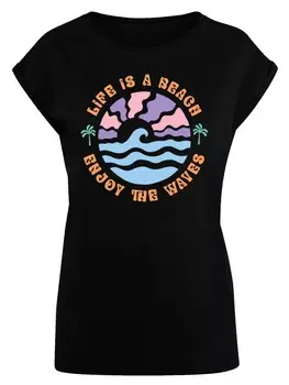 Рубашка F4NT4STIC Life Is A Beach Enjoy The Waves, черный