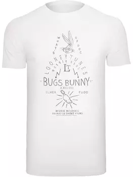Рубашка F4NT4STIC Looney Tunes Bugs Bunny A Wild Hare, белый