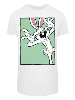 Рубашка F4NT4STIC Looney Tunes Bugs Bunny Funny Face, белый