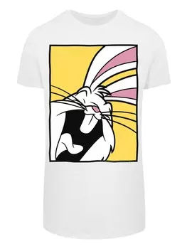 Рубашка F4NT4STIC Looney Tunes Bugs Bunny Laughing, белый