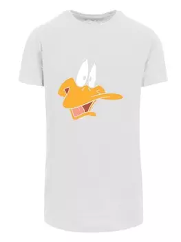 Рубашка F4NT4STIC Looney Tunes Daffy Duck Face, белый