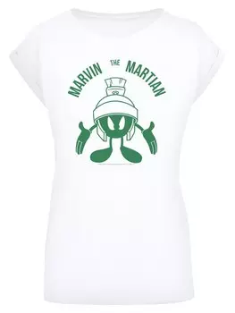 Рубашка F4NT4STIC Looney Tunes Marvin The Martian Large Head, белый