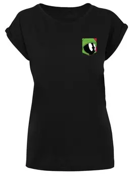 Рубашка F4NT4STIC Looney Tunes Marvin The Martian Face, черный