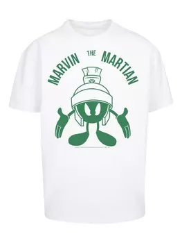 Рубашка F4NT4STIC Looney Tunes Marvin The Martian Large Head, белый