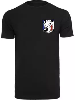 Рубашка F4NT4STIC Looney Tunes Pepe Le Pew Face, черный