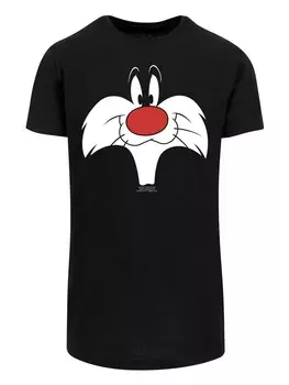 Рубашка F4NT4STIC Looney Tunes Sylvester Big Face, черный