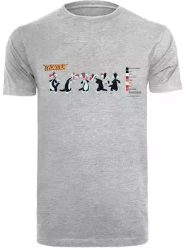 Рубашка F4NT4STIC Looney Tunes Sylvester Colour Code, пятнистый серый
