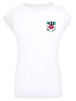 Рубашка F4NT4STIC Looney Tunes Sylvester Face, белый