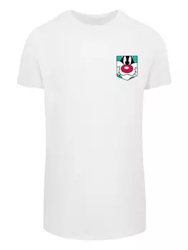 Рубашка F4NT4STIC Looney Tunes Sylvester Face, белый