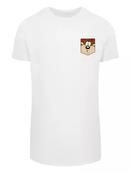 Рубашка F4NT4STIC Looney Tunes Tasmanian Devil Face, белый