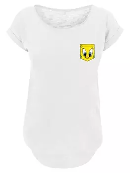 Рубашка F4NT4STIC Looney Tunes Tweety Pie Face, цвет mottled white