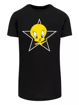 Рубашка F4NT4STIC Looney Tunes Tweety Pie Star, черный