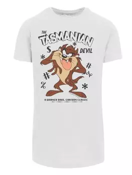 Рубашка F4NT4STIC Looney Tunes Vintage Tasmanian Devil Taz -WHT, белый