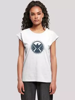 Рубашка F4Nt4Stic Marvel Avengers Agent Of SHIELD Logistics Division, белый