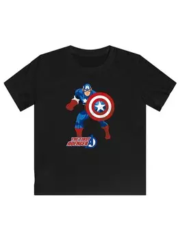 Футболка F4Nt4Stic Marvel Avengers Captain America The First Avenger, черный