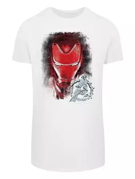 Рубашка F4NT4STIC Marvel Avengers Endgame Iron Man Brushed, белый