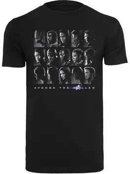 Рубашка F4NT4STIC Marvel Avengers Endgame The Fallen Heroes, черный