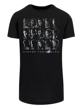 Рубашка F4NT4STIC Marvel Avengers Endgame The Fallen Heroes, черный