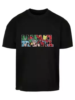 Рубашка F4NT4STIC Marvel Avengers Logo Character infill, черный