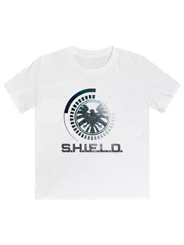 Футболка F4Nt4Stic Marvel Avengers S.H.I.E.L.D Circuits, белый