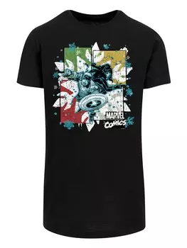 Рубашка F4NT4STIC Marvel Christmas Black Widow, черный