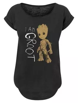 Рубашка F4Nt4Stic Marvel Guardians of the Galaxy I am Groot, черный