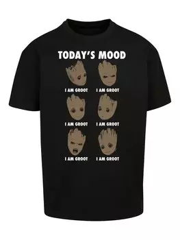 Рубашка F4NT4STIC Marvel Guardians of the Galaxy Groots todays mood, черный