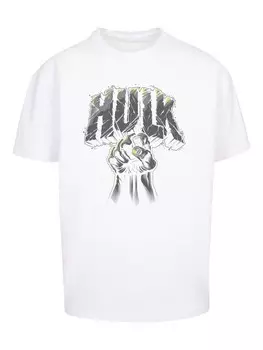 Рубашка F4NT4STIC Marvel Hulk Punch Logo, белый