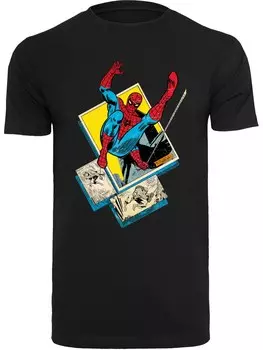 Рубашка F4NT4STIC Marvel Spider-Man Block, черный
