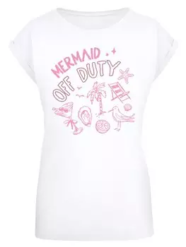Рубашка F4NT4STIC Mermaid Of Duty, белый