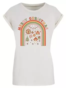 Рубашка F4NT4STIC Merry Christmas Cozy Vibes, песочный