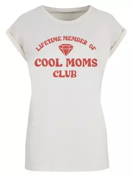 Рубашка F4NT4STIC Mothers Day Cool Moms Club Membership Trendy Motherhood, песочный