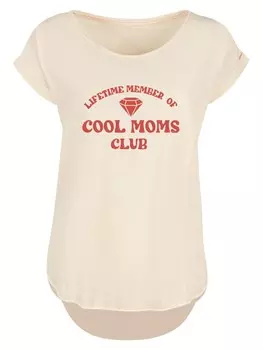 Рубашка F4NT4STIC Mothers Day Cool Moms Club Membership Trendy Motherhood, песочный