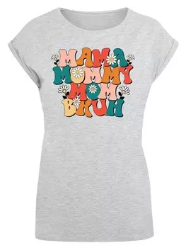 Рубашка F4NT4STIC Mothers Day Floral Accent Mom Life Humor Trendy Aesthetic, серый