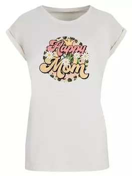 Рубашка F4NT4STIC Mothers Day Floral Design Happy Mom Motherhood Appreciation, песочный