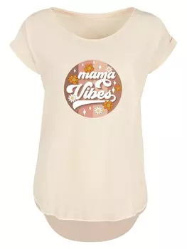 Рубашка F4NT4STIC Mothers Day Mama Vibes Vintage Inspired Motherhood, песочный
