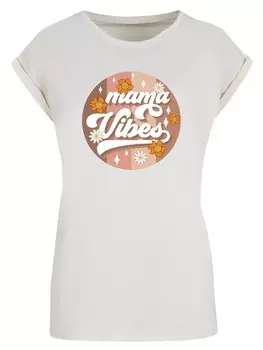 Рубашка F4NT4STIC Mothers Day Mama Vibes Vintage Inspired Motherhood, песочный