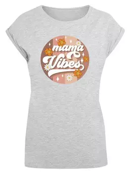 Рубашка F4NT4STIC Mothers Day Mama Vibes Vintage Inspired Motherhood, серый