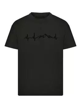 Рубашка F4NT4STIC Mountain Heartbeat, черный