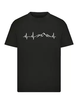 Рубашка F4NT4STIC Mountain Heartbeat, черный