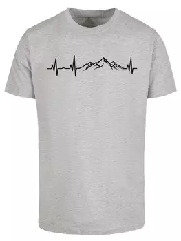 Рубашка F4NT4STIC Mountain Heartbeat, пятнистый серый