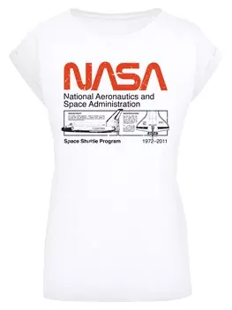 Рубашка F4Nt4Stic NASA Classic Space Shuttle White, белый