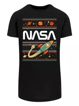 Рубашка F4NT4STIC Nasa Fair Isle, черный
