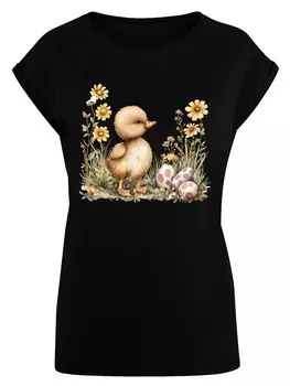 Рубашка F4NT4STIC Niedliche Enten Ostereier, черный