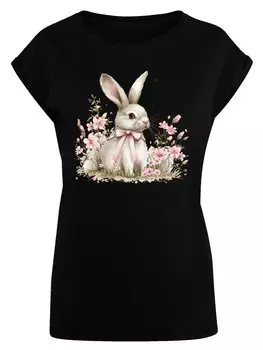 Рубашка F4NT4STIC Niedlicher Osterhase mit Blumen, цвет Mixed colors/Black