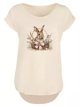 Рубашка F4NT4STIC Osterhasen Korb Dekor, цвет Sand/Dark beige