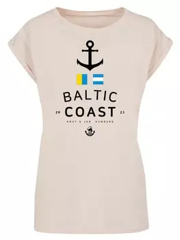 Рубашка F4NT4STIC Ostsee Flaggen, песочный