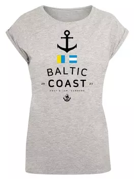 Рубашка F4Nt4Stic Ostsee Flaggen, серый